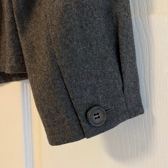 J. Crew Gray 100% Wool Cropped Blazer Jacket Size 0 - Picture 7 of 9